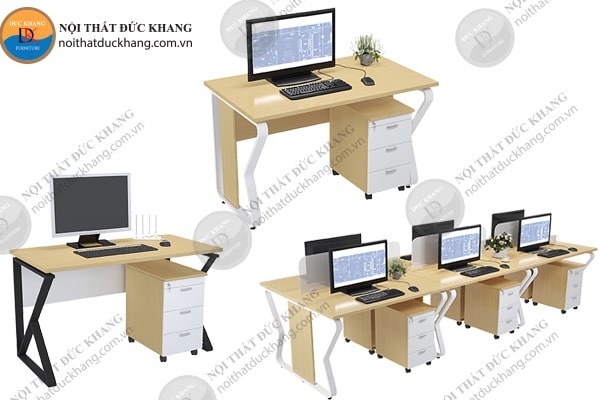 Bàn làm việc chân sắt IRONDK Đức Khang