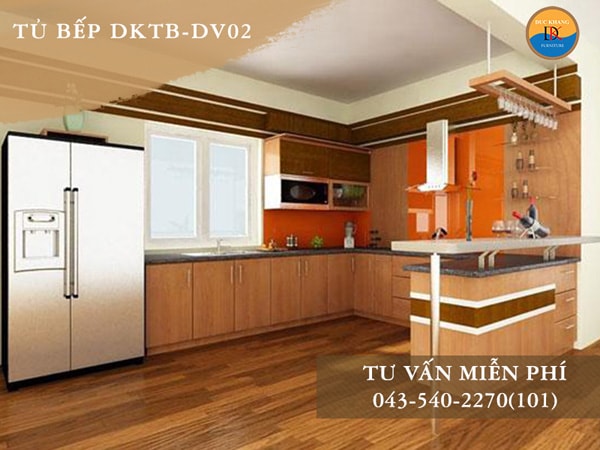 Tủ bếp Veneer DKTB-DV02