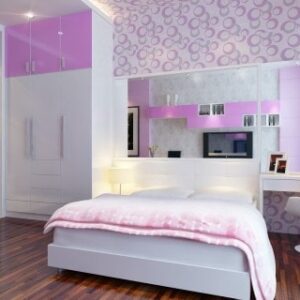 Mẫu giường gỗ laminate DK G001