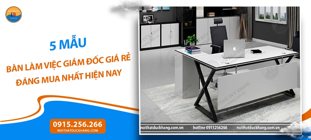 Bàn làm việc giám đốc giá rẻ 1m8 chữ L chân sắt X hiện đại DKBGDCS25 Bàn làm việc giám đốc giá rẻ 1m8 chữ L chân sắt X hiện đại DKBGDCS25