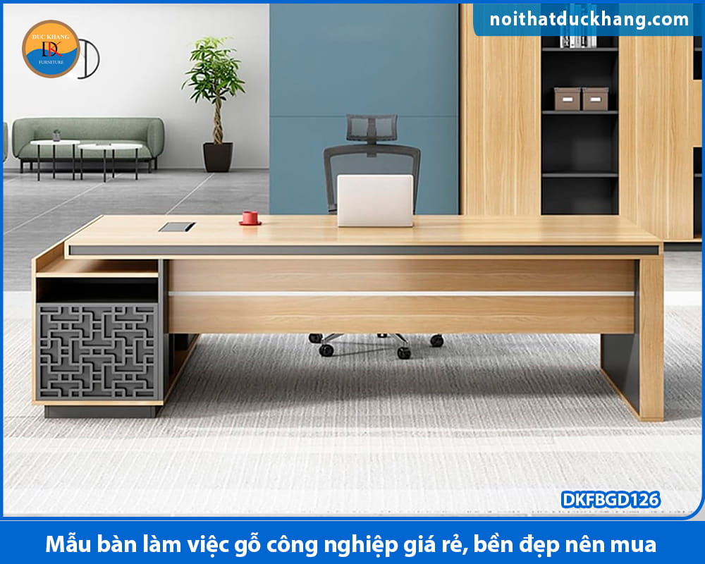 Mẫu bàn làm việc gỗ công nghiệp giá rẻ, bền đẹp nên mua