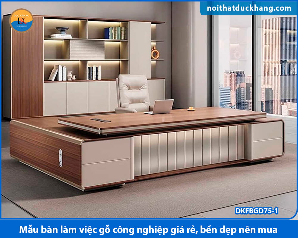 Mẫu bàn làm việc gỗ công nghiệp giá rẻ, bền đẹp nên mua
